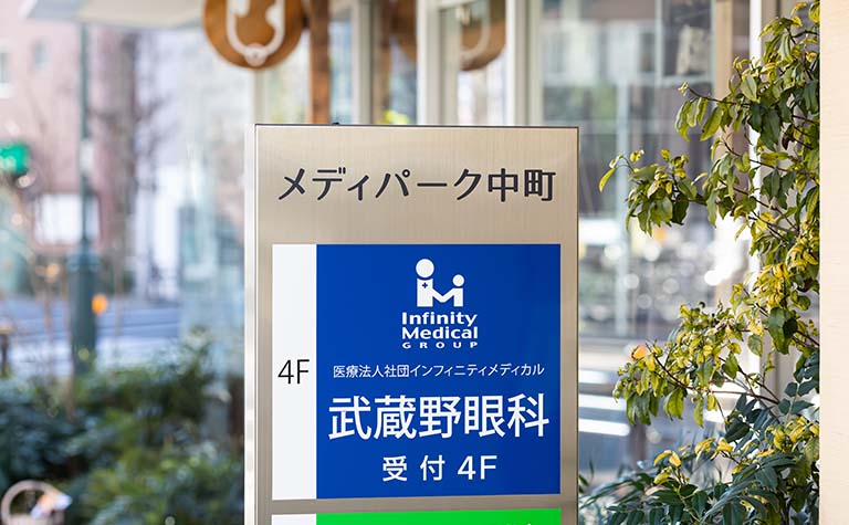武蔵野眼科看板